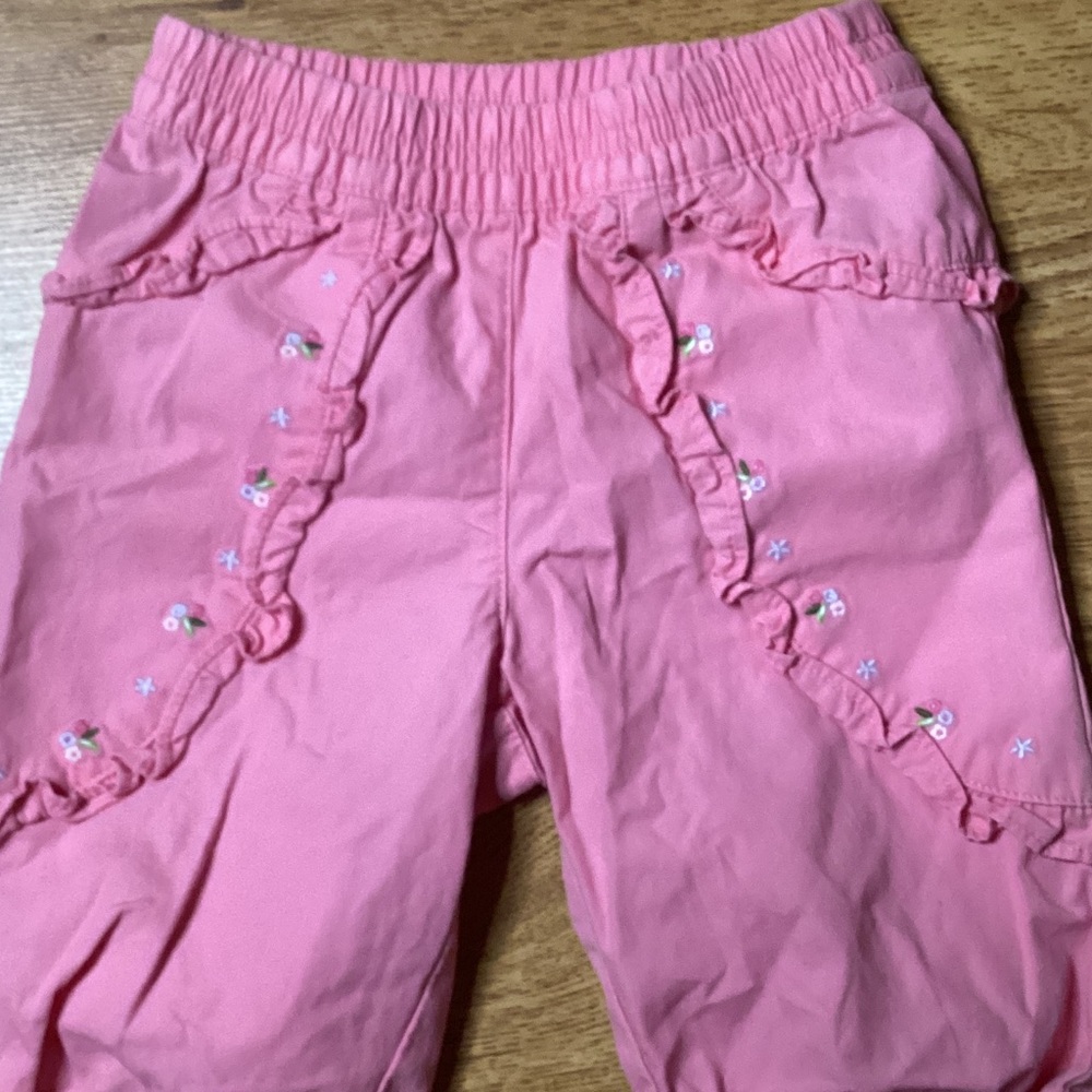 Gymboree Pink Ruffled Kids Pants - Picture 2 of 4